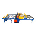 Concrete construction building foundation rebar netting machine